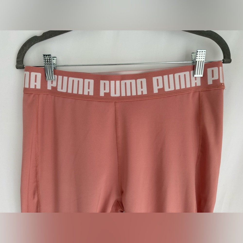 PUMA Train Strong High Waisted Leggings Pink DryCell Athletic Workout Pants Sz L - Picture 8 of 14